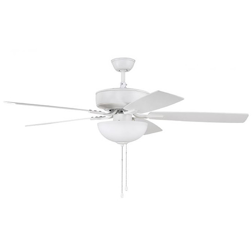 Craftmade Lighting Pro Plus 211 52-Inch LED Fan in White by Craftmade Lighting P211W5-52WWOK