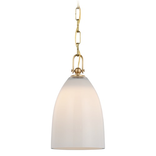 Visual Comfort Signature Collection Chapman & Myers Andros Pendant in Antique Brass by Visual Comfort Signature CHC5425ABWG