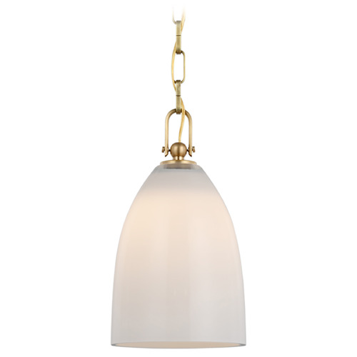 Visual Comfort Signature Collection Chapman & Myers Andros Pendant in Antique Brass by Visual Comfort Signature CHC5425ABWG