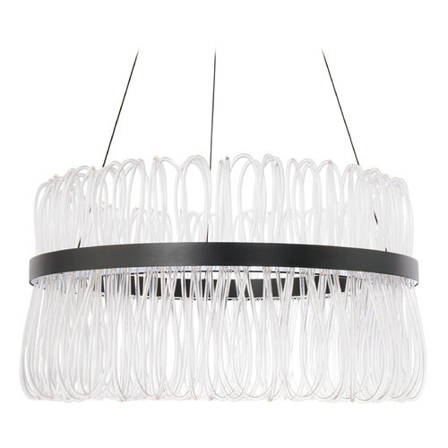 Modern Forms by WAC Lighting Charlize Black LED Pendant by Modern Forms PD-48226-BK