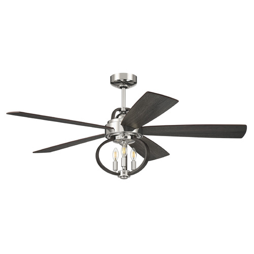 Reese Polished Nickel LED Ceiling Fan by Craftmade Lighting