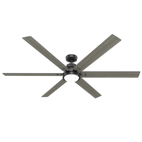 Hunter Fan Company Gravity Matte Black LED Ceiling Fan with Light