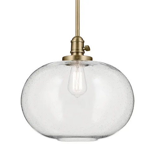 Avery 14.50-Inch Pendant in Natural Brass by Kichler Lighting
