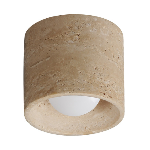 ET2 Cava Travertine LED Flushmount Light