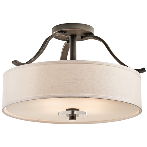 Kichler Lighting Leighton 22-Inch Semi-Flush Mount in Olde Bronze by Kichler Lighting 42486OZ