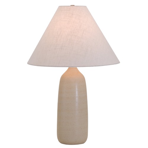Scatchard Stoneware Oatmeal Table Lamp by House of Troy Lighting