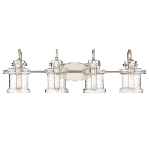 Danbury 32-Inch Bath Light in Brushed Nickel by Quoizel Lighting