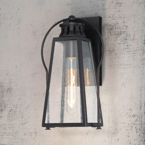 Halder Bridge Matte Black Outdoor Wall Light by Minka Lavery