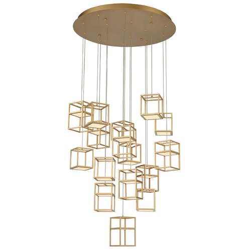 Eurofase Lighting Ferro Gold LED Multi-Light Pendant by Eurofase Lighting 38259-012