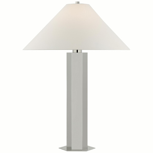 Visual Comfort Signature Collection Paloma Contreras Olivier Table Lamp in Polished Nickel by VC Signature PCD3000PN-L