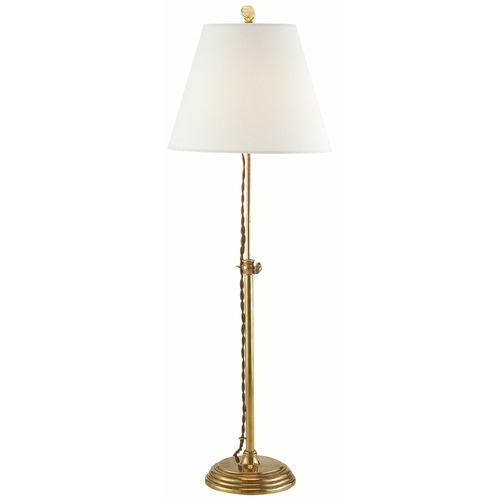 Visual Comfort Signature Collection Visual Comfort Signature Collection Suzanne Kasler Wyatt Hand-Rubbed Antique Brass Accent Lamp SK3005HAB-L