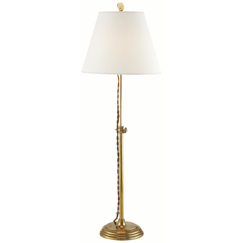 Visual Comfort Signature Collection Suzanne Kasler Wyatt Hand-Rubbed Antique Brass Accent Lamp