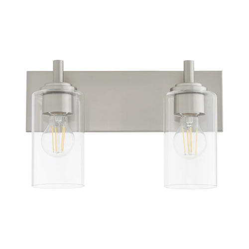 Quorum Lighting Fallstaff 2-Light Vanity Light in Satin Nickel by Quorum Lighting 5200-2-65