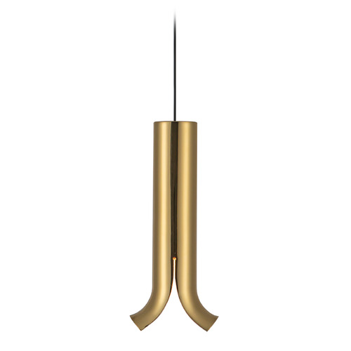 Kuzco Lighting Husk Metallic Brass LED Mini-Pendant Light