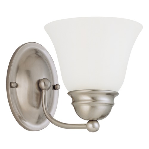 Nuvo Lighting 7-Inch Empire Brushed Nickel Sconce by Nuvo Lighting 60/3264