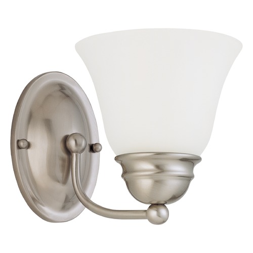 7-Inch Empire Brushed Nickel Sconce by Nuvo Lighting