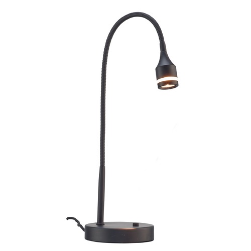 Adesso Home Prospect Matte Black LED Desk Lamp