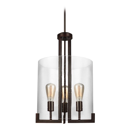 Generation Lighting Seeded Glass Pendant Bronze by Generation Lighting 5126003-710