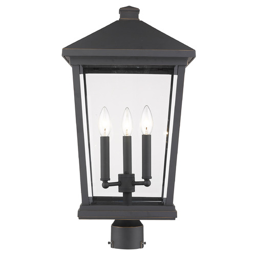 Beacon Oil Rubbed Bronze Post Light by Z-Lite