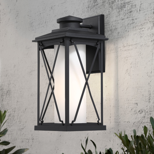 Lansdale Black Outdoor Wall Light by Minka Lavery
