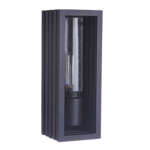 Carmel Textured Black Outdoor Wall Light by Craftmade Lighting