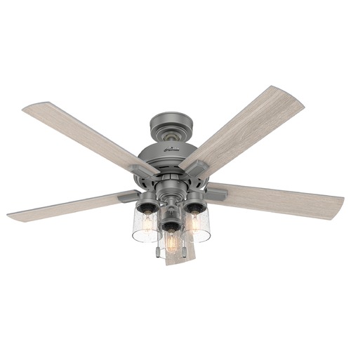 Hunter Fan Company 52-Inch Hartland Fan in Matte Silver by Hunter Fan Company 50651