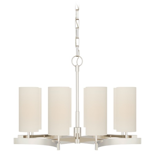 Visual Comfort Signature Collection Suzanne Kasler Aimee Chandelier in Polished Nickel by Visual Comfort Signature SK5550PNL