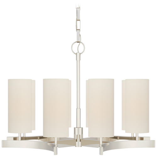 Visual Comfort Signature Collection Suzanne Kasler Aimee Chandelier in Polished Nickel by Visual Comfort Signature SK5550PNL