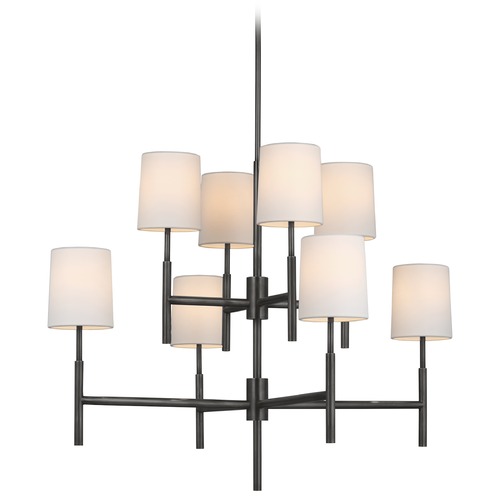 Visual Comfort Signature Collection Barbara Barry Clarion Large Chandelier in Bronze by Visual Comfort Signature BBL5173BZL