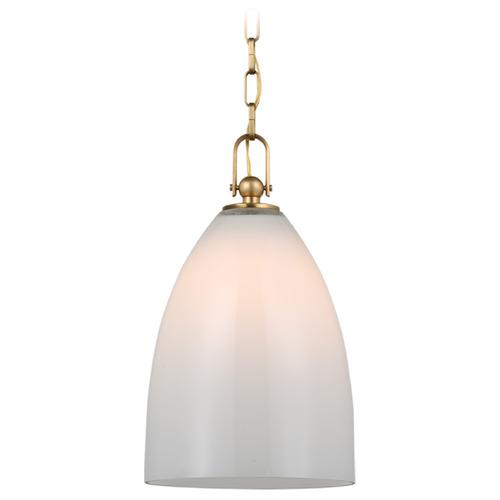 Visual Comfort Signature Collection Chapman & Myers Andros Pendant in Antique Brass by Visual Comfort Signature CHC5426ABWG