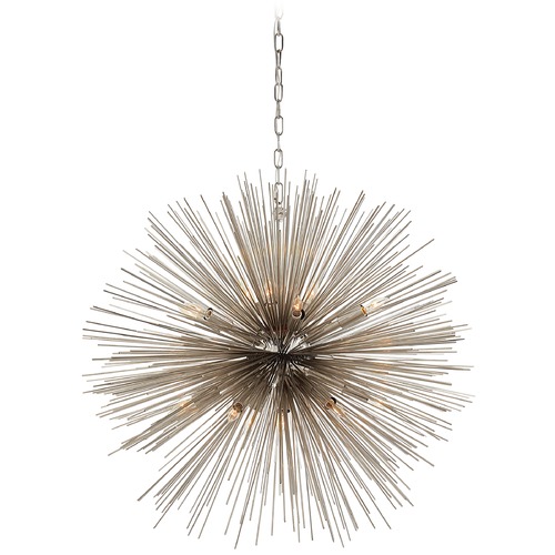 Kelly Wearstler Strada Large Chandelier in Nickel by Visual Comfort Signature
