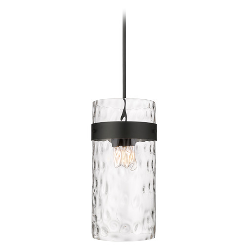 Fontaine Matte Black Pendant by Z-Lite