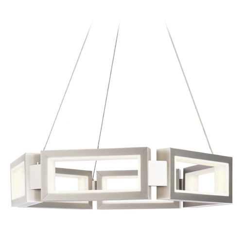 Modern Forms by WAC Lighting Mies Brushed Nickel LED Pendant by Modern Forms PD-50829-BN