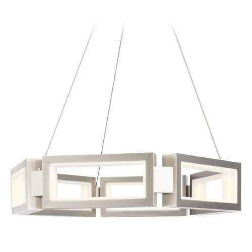 Mies Brushed Nickel LED Pendant by Modern Forms