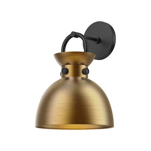 Alora Lighting Waldo Matte Black & Aged Gold Sconce