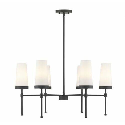 Savoy House Haynes 6-Light Chandelier in Matte Black by Savoy House 1-2802-6-89