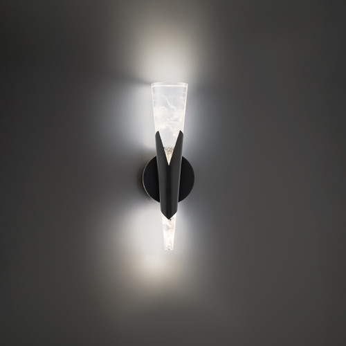 Modern Forms Kilt Black LED Sconce