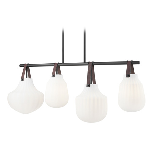 Z-Lite Newbury Matte Black Island Light