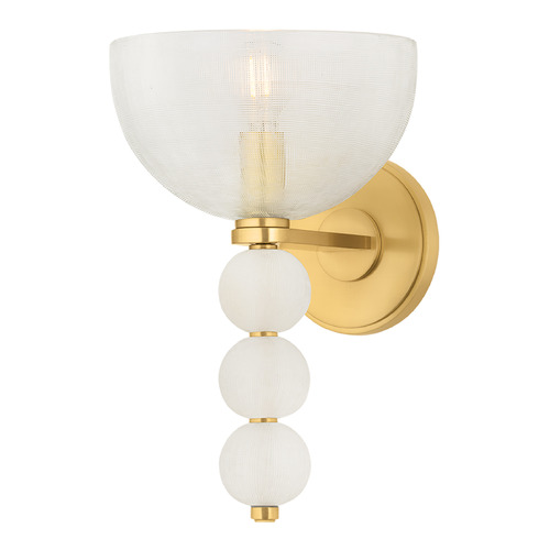Hudson Valley Lighting Bloomvale Aged Brass LED Sconce