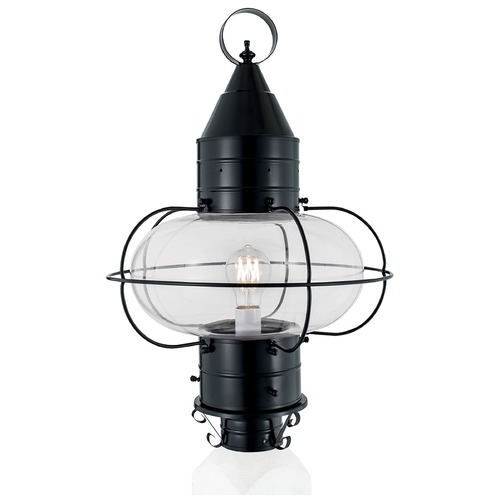 Norwell Lighting Norwell Lighting Classic Onion Black Post Light 1510-BL-CL