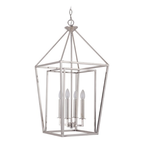 Hudson 15.75-Inch Polished Nickel Pendant by Craftmade Lighting