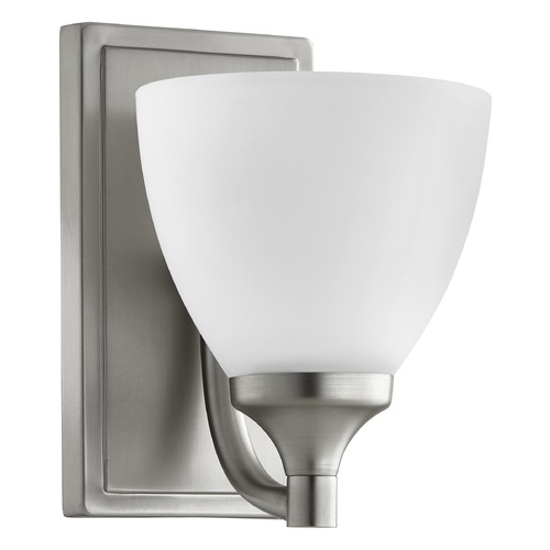 Enclave Satin Nickel Sconce by Quorum Lighting