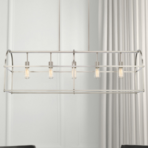 Aubrey 45.75-Inch Linear Pendant in Brushed Nickel by HomePlace by Capital Lighting