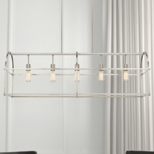 HomePlace by Capital Lighting Aubrey 45.75-Inch Linear Pendant in Brushed Nickel by HomePlace by Capital Lighting 825751BN