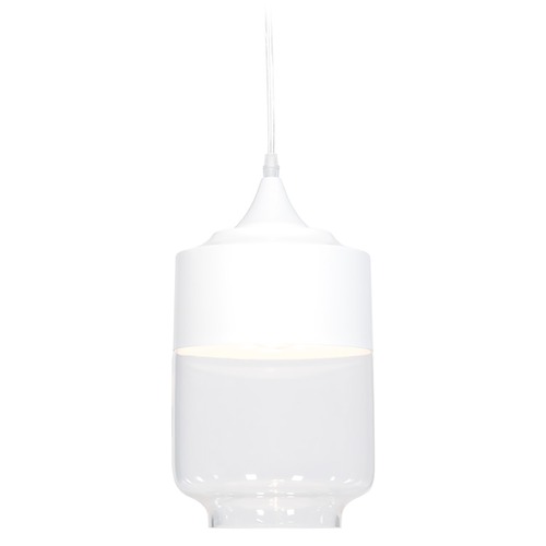 Robertson Blvd. 13-Inch High Pendant in White by Avenue Lighting