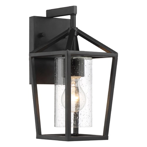 Hopewell Matte Black Outdoor Wall Light by Nuvo Lighting