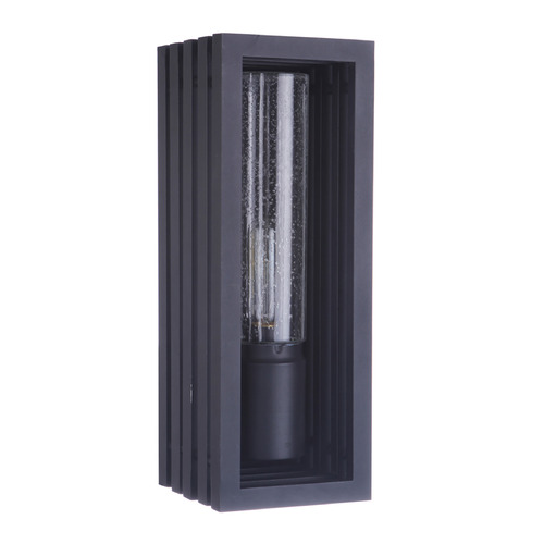 Carmel Textured Black Outdoor Wall Light by Craftmade Lighting