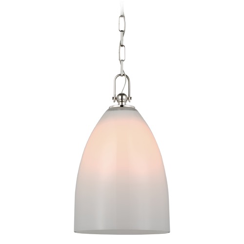 Visual Comfort Signature Collection Chapman & Myers Andros Pendant in Polished Nickel by Visual Comfort Signature CHC5426PNWG