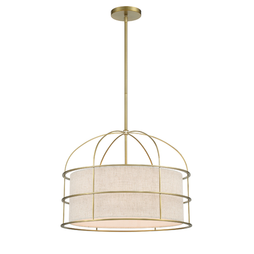 Minka Lavery Gateway Park 20-Inch Convertible Pendant in Soft Brass by Minka Lavery 2155-695