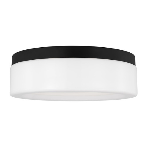 Rhett 12-Inch Midnight Black LED Flush Mount by Generation Lighting